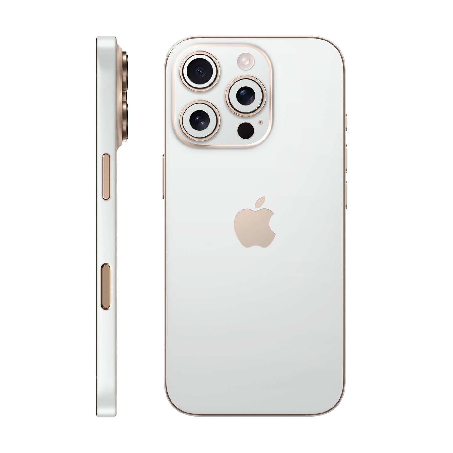 Folie de protectie iPhone 16 Pro Max, eSkins Unique, Skin Mat Alb
