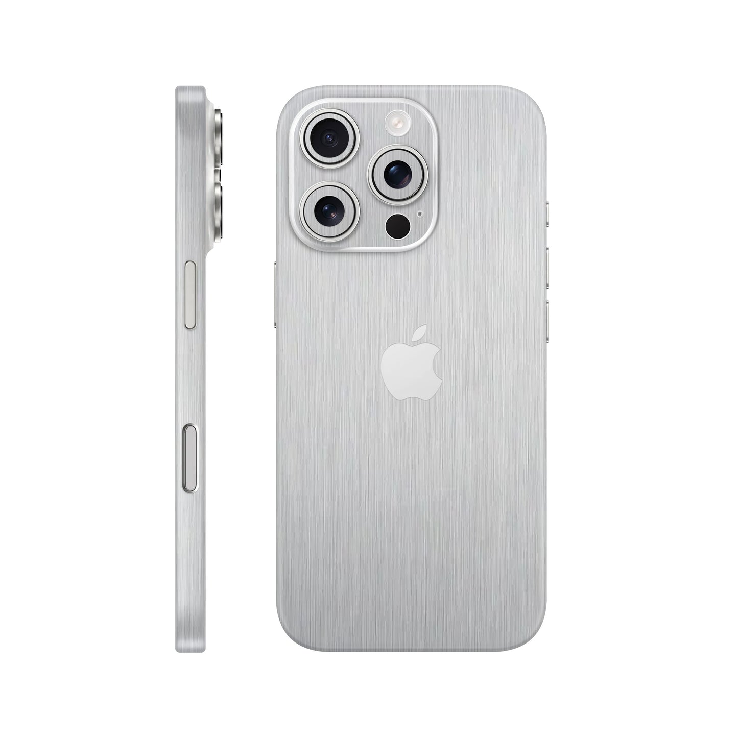 Folie de protectie iPhone 16 Pro, eSkins Elegans, Skin Metalic Gri