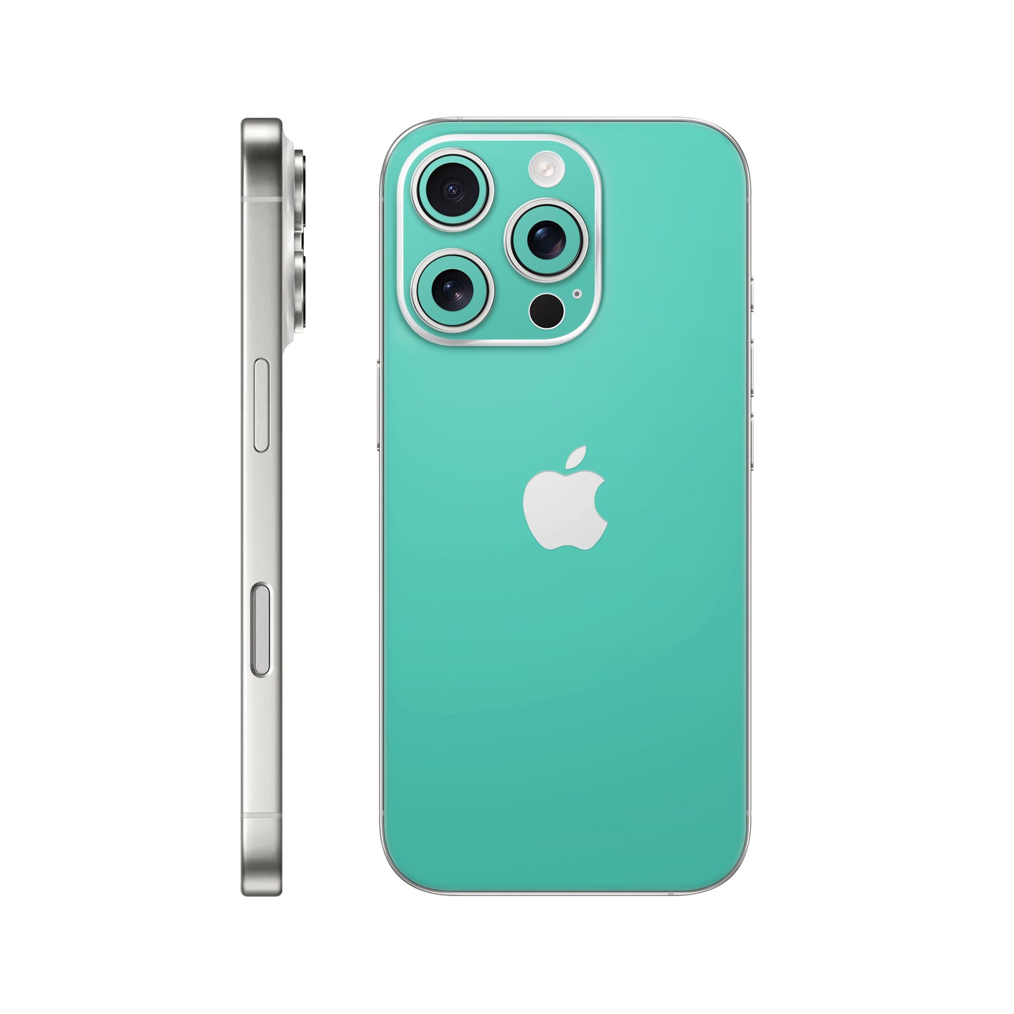 Folie de protectie iPhone 16 Pro, eSkins Unique, Skin Mat Verde Menta