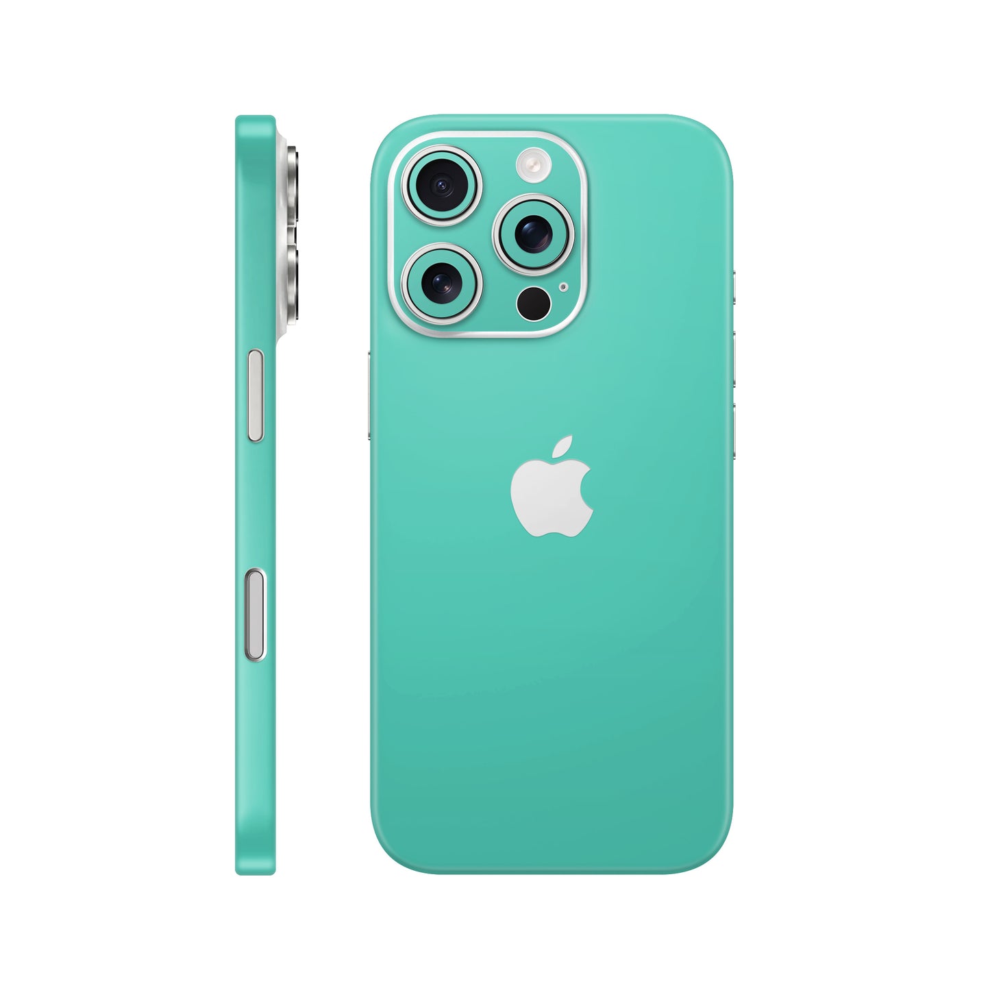 Folie de protectie iPhone 16 Pro, eSkins Unique, Skin Mat Verde Menta