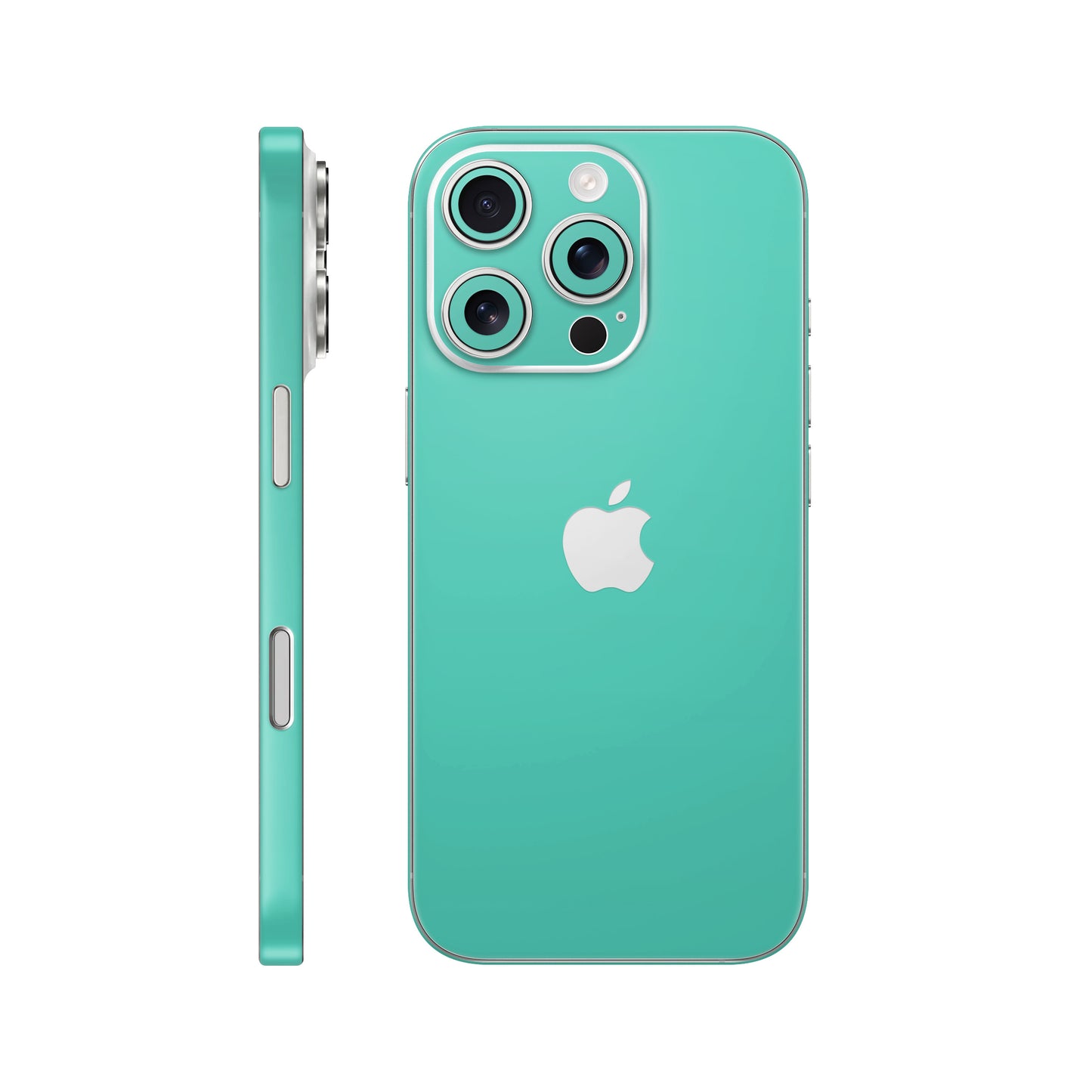 Folie de protectie iPhone 16 Pro, eSkins Unique, Skin Mat Verde Menta