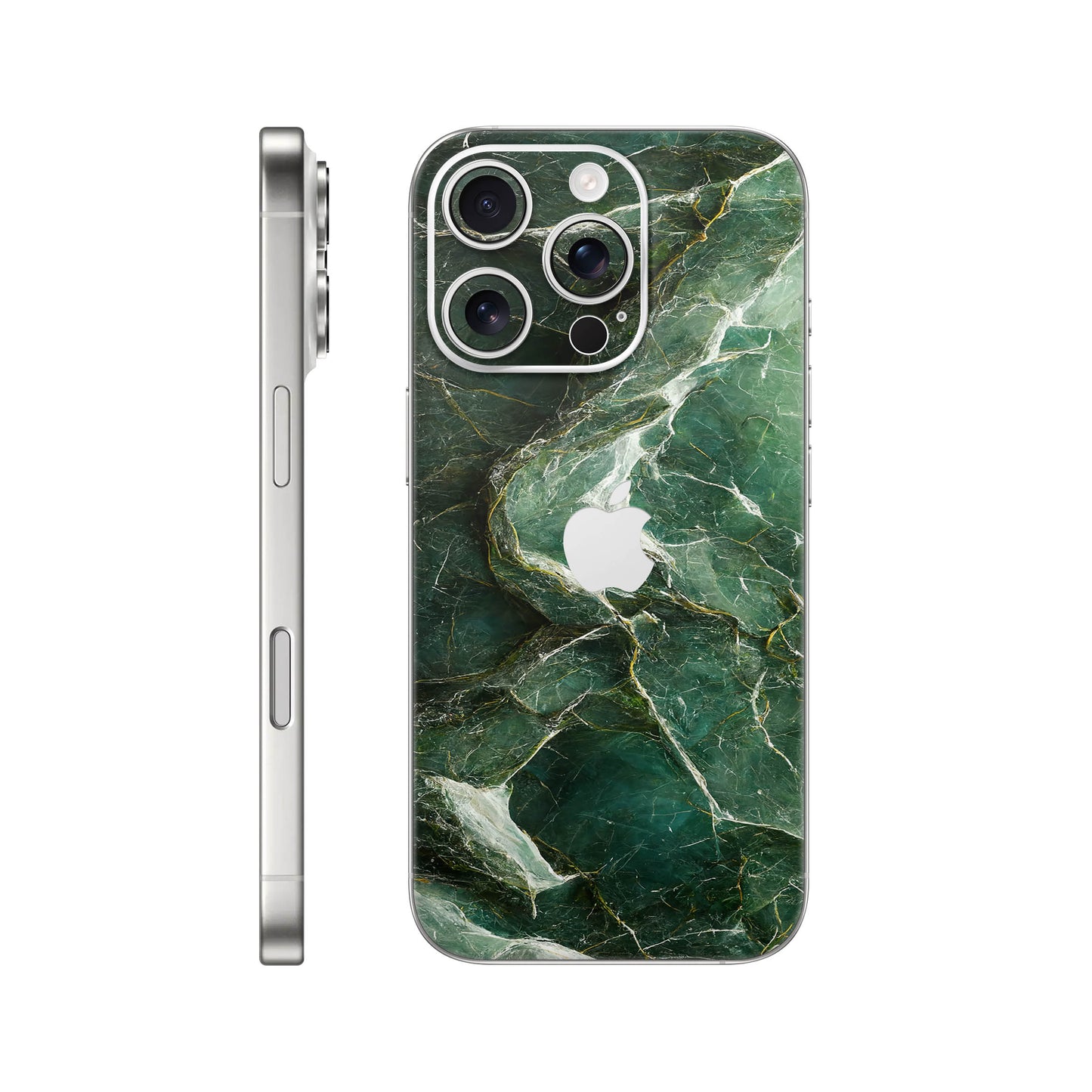 Folie de protectie iPhone 16 Pro, eSkins Signature, Mystic Emerald