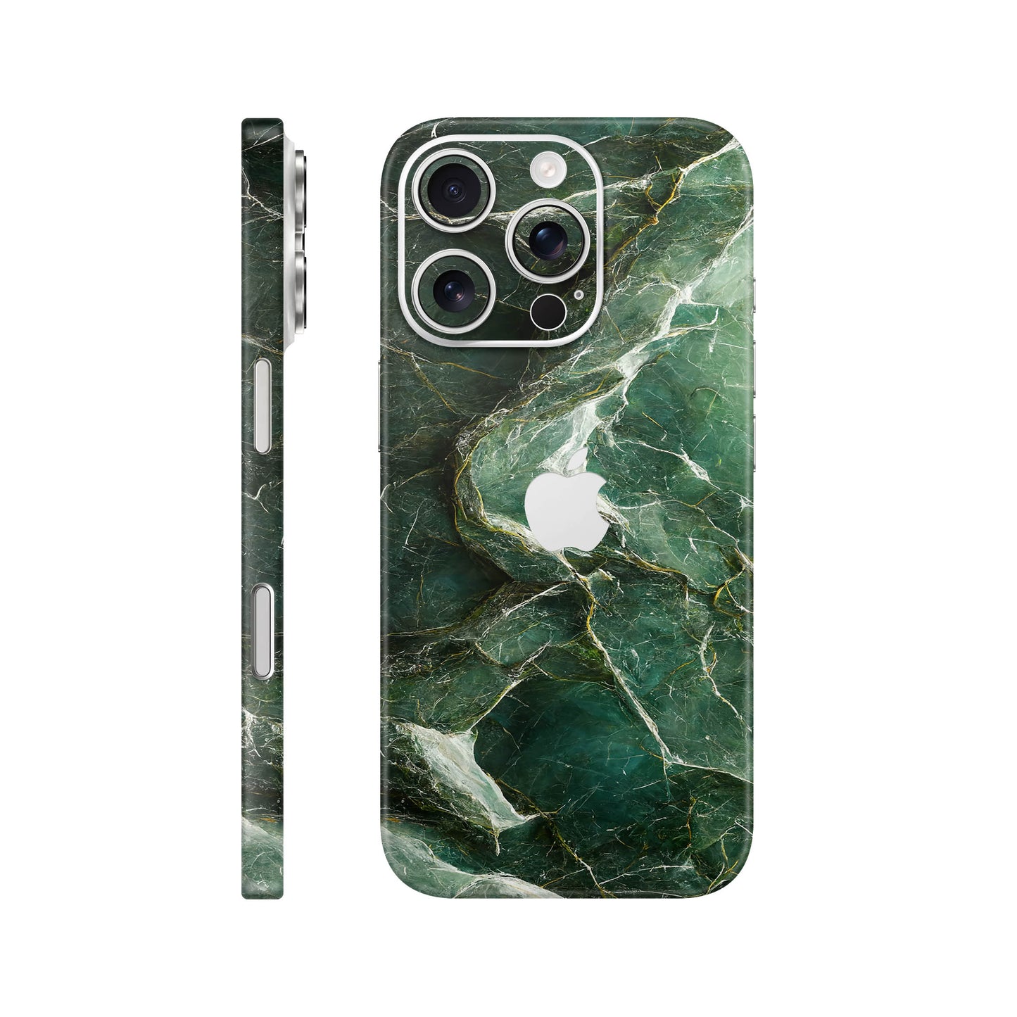 Folie de protectie iPhone 16 Pro, eSkins Signature, Mystic Emerald