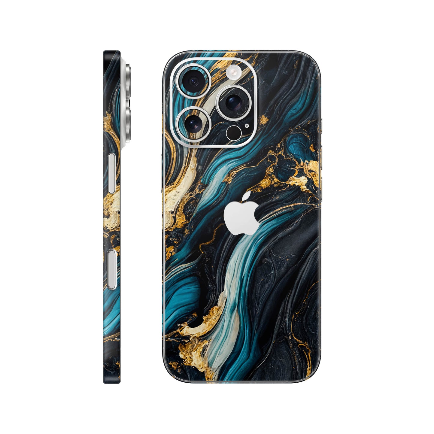 Folie de protectie iPhone 16 Pro, eSkins Signature, Mystic Ocean