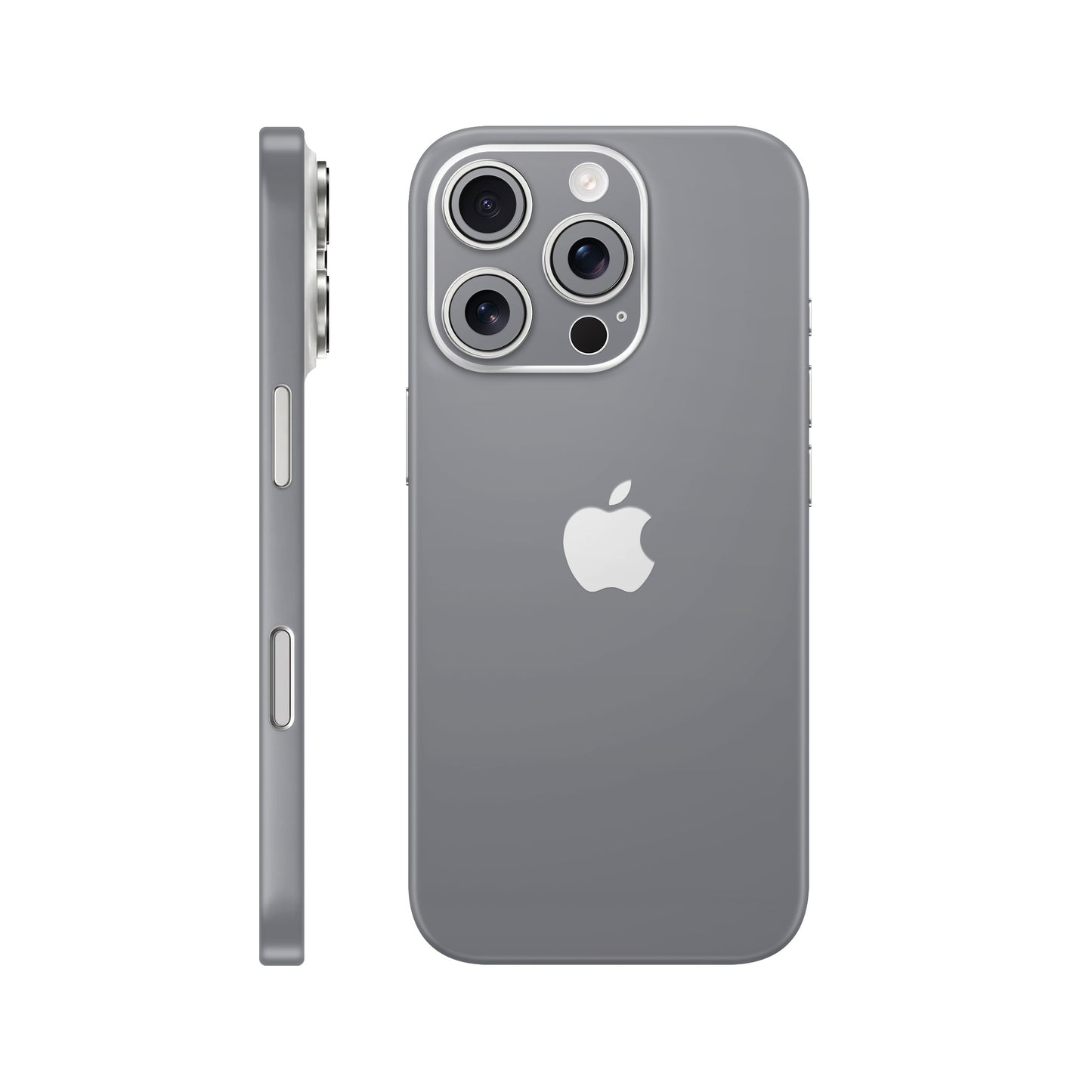 Folie de protectie iPhone 16 Pro, eSkins Unique, Skin Mat Gri