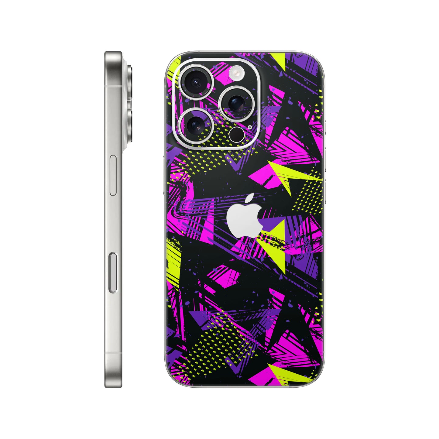 Folie de protectie iPhone 16 Pro, eSkins Signature, Skin Urban Graffiti