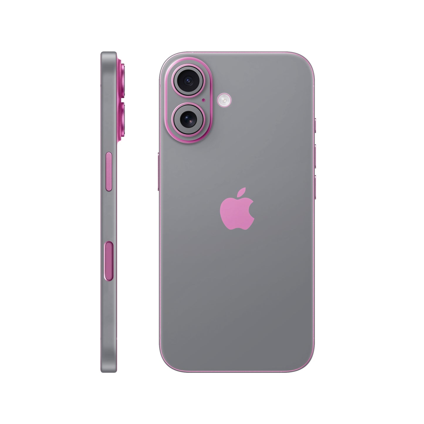 Folie de protectie iPhone 16, eSkins Unique, Skin Mat Gri