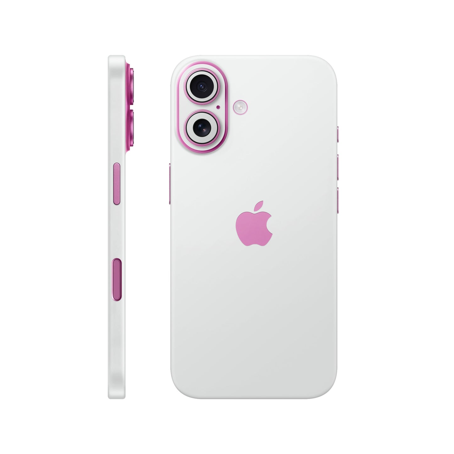 Folie de protectie iPhone 16, eSkins Unique, Skin Mat Alb