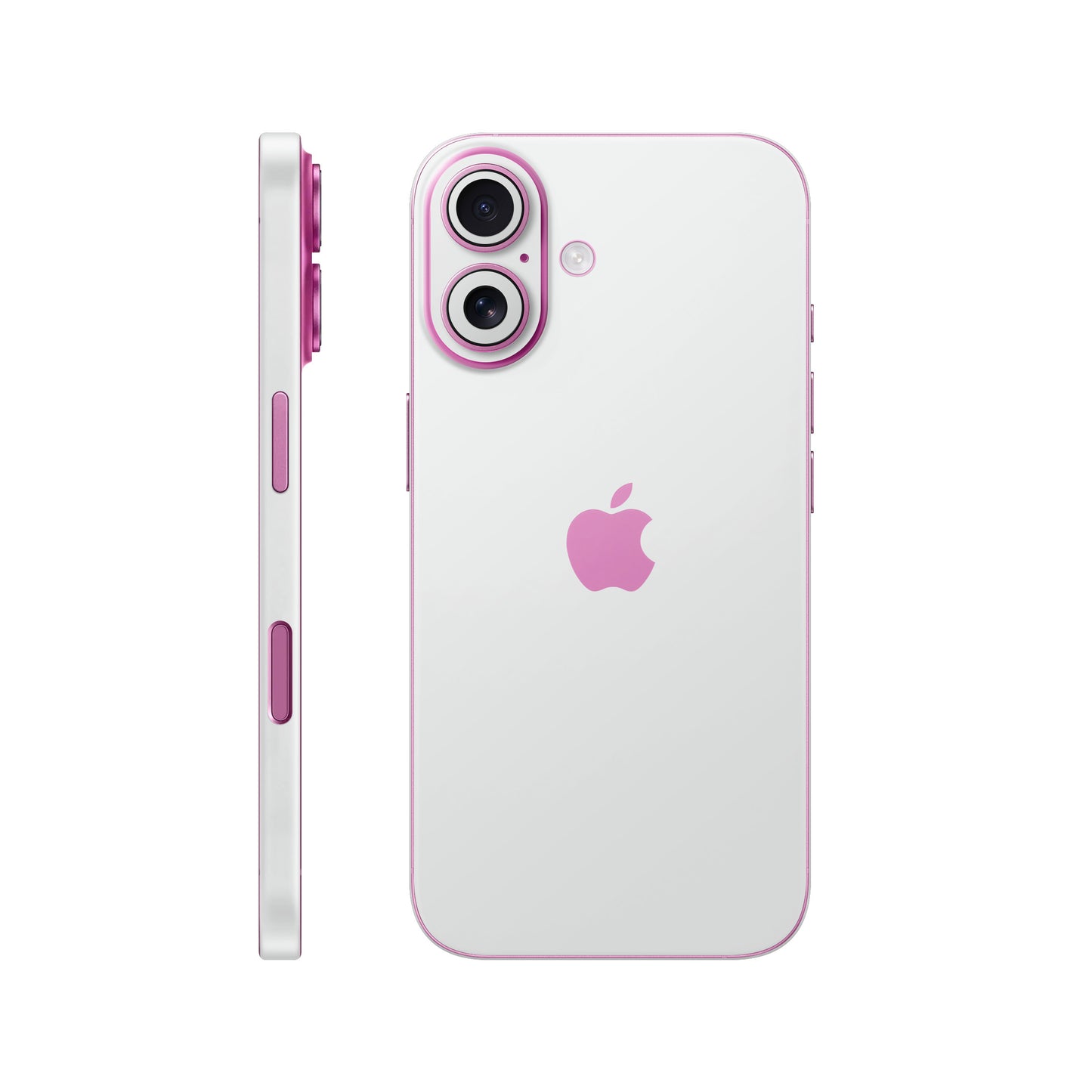 Folie de protectie iPhone 16, eSkins Unique, Skin Mat Alb