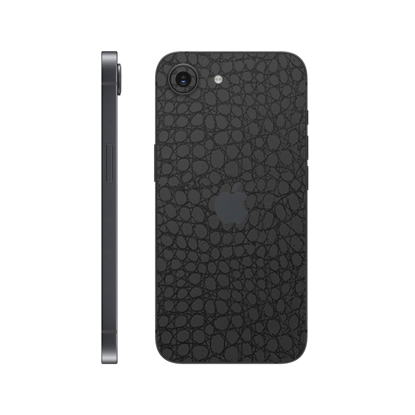 Folie de protectie iPhone 16e, eSkins Elegans, Skin Croco Negru