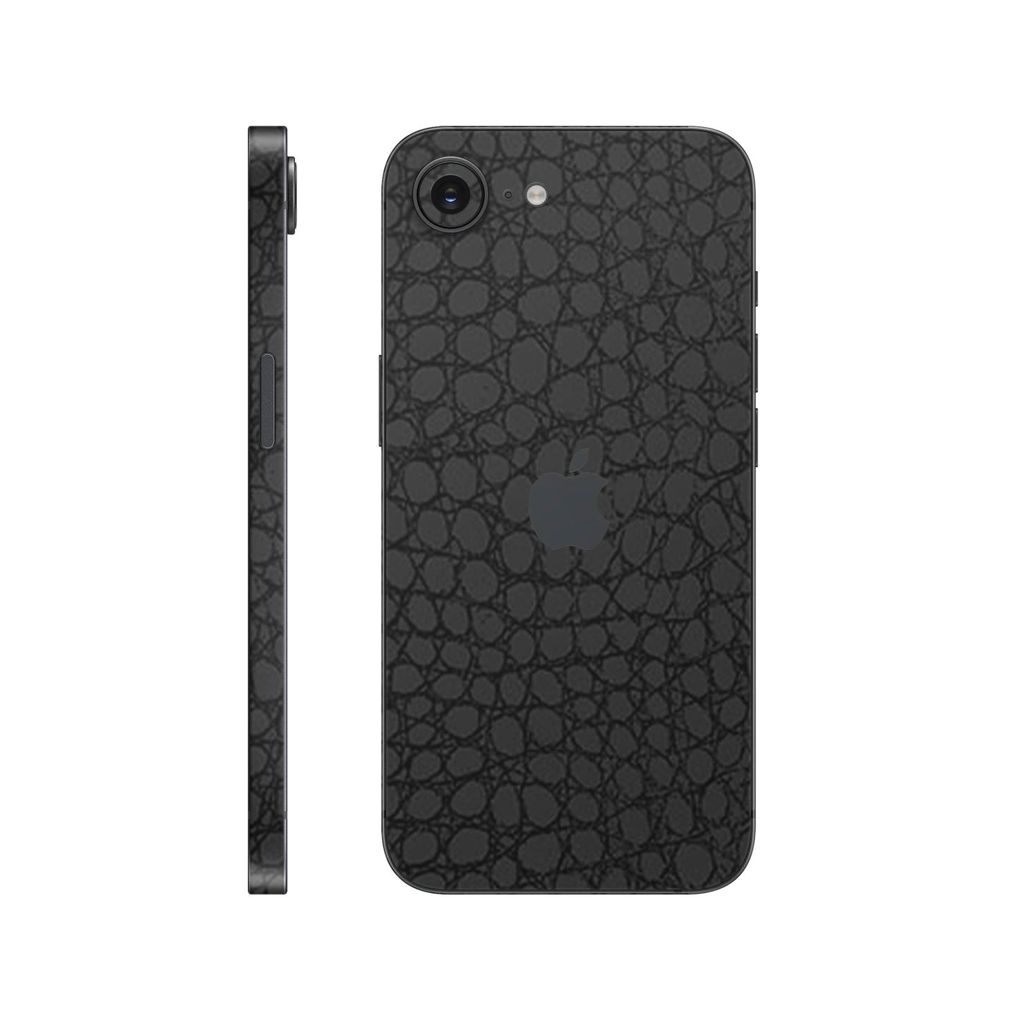 Folie de protectie iPhone 16e, eSkins Elegans, Skin Croco Negru