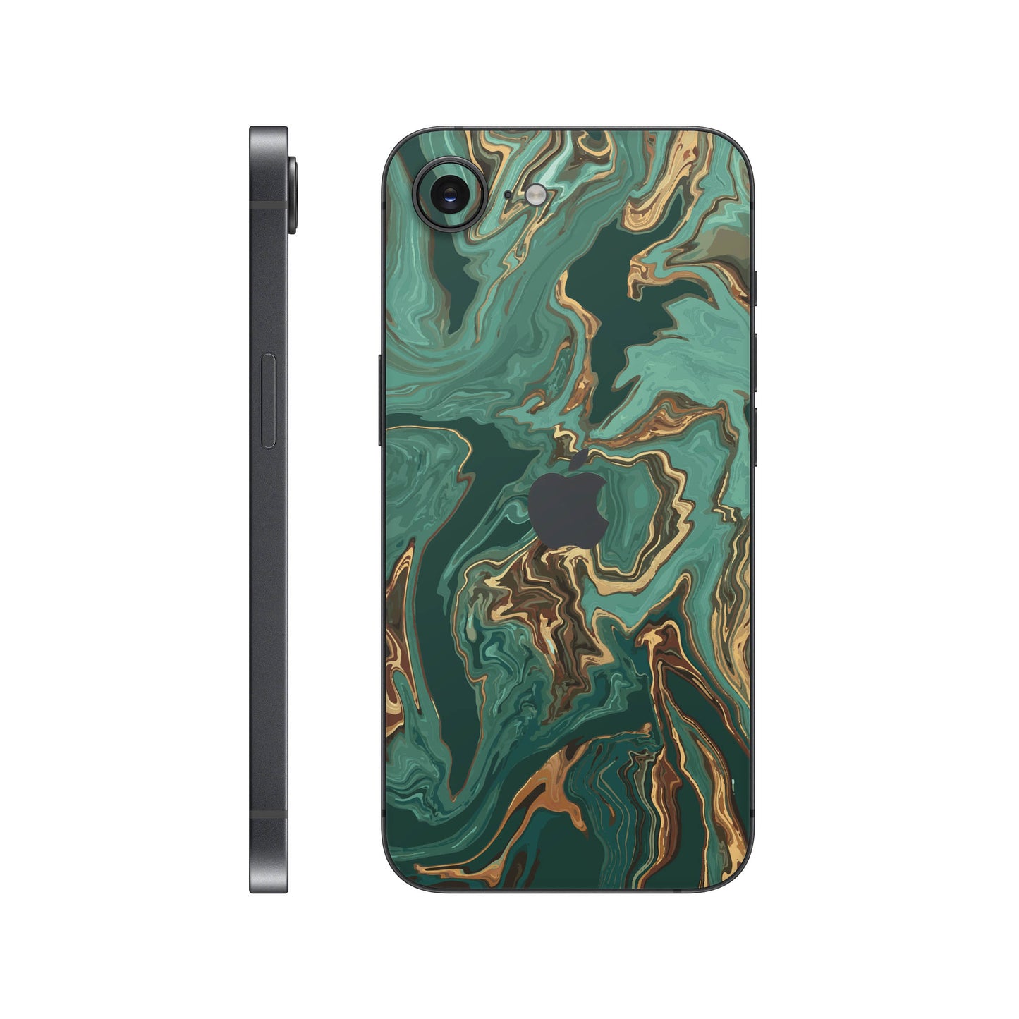 Folie de protectie iPhone 16e, eSkins Signature, Skin Emerald Flow
