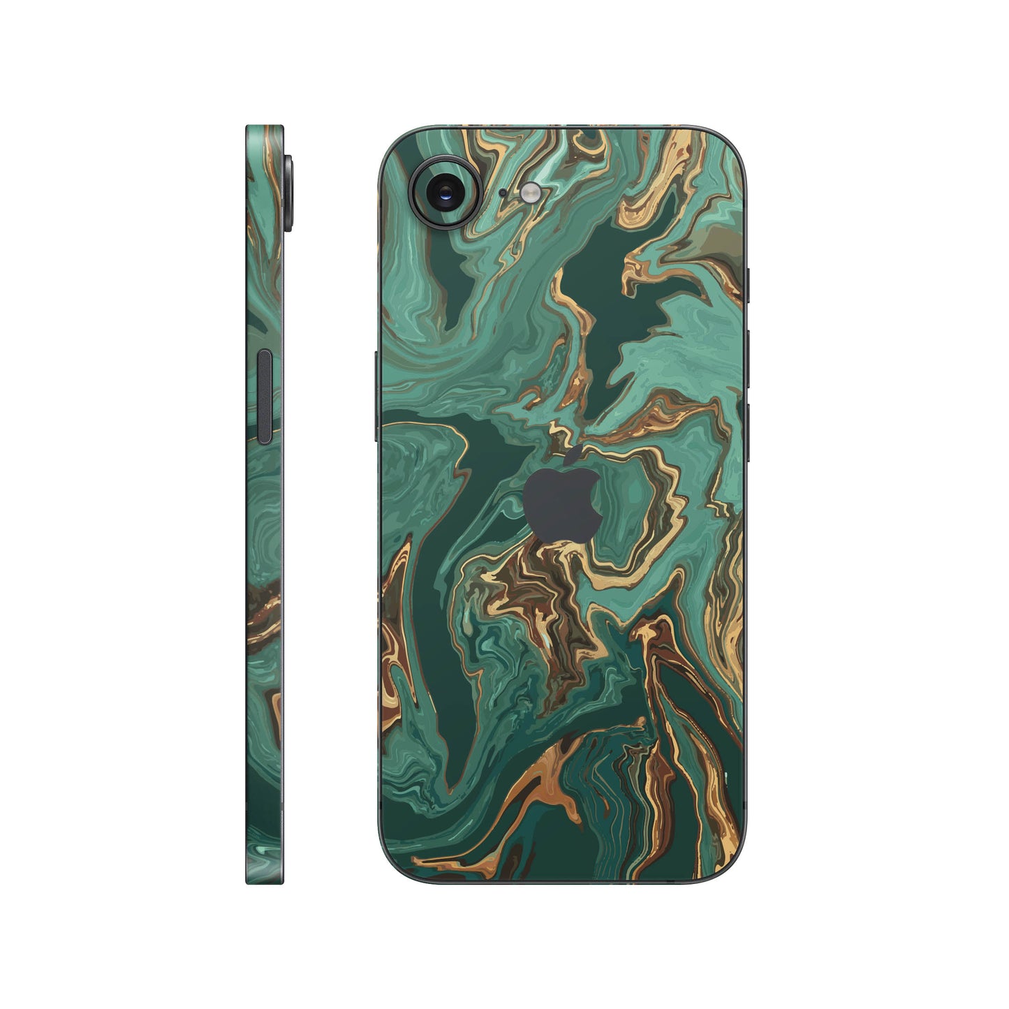 Folie de protectie iPhone 16e, eSkins Signature, Skin Emerald Flow