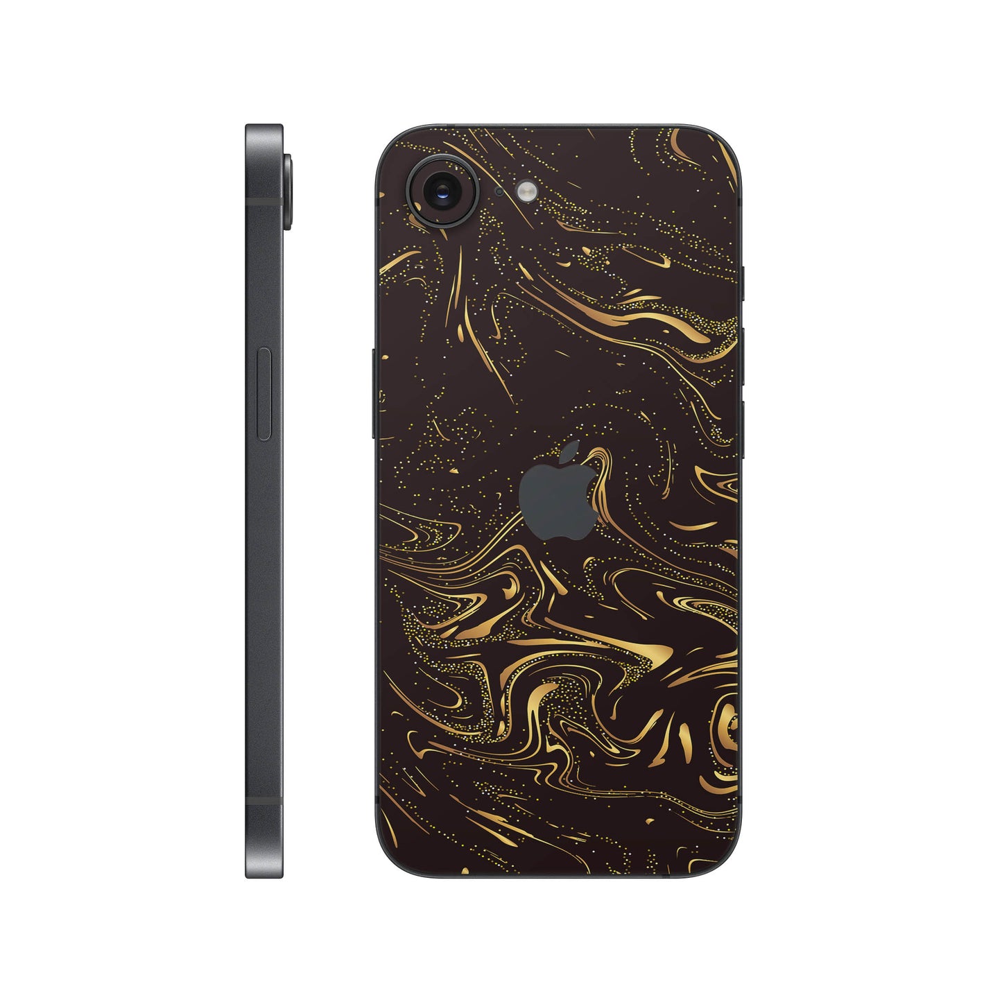 Folie de protectie iPhone 16e, eSkins Signature, Golden Noir