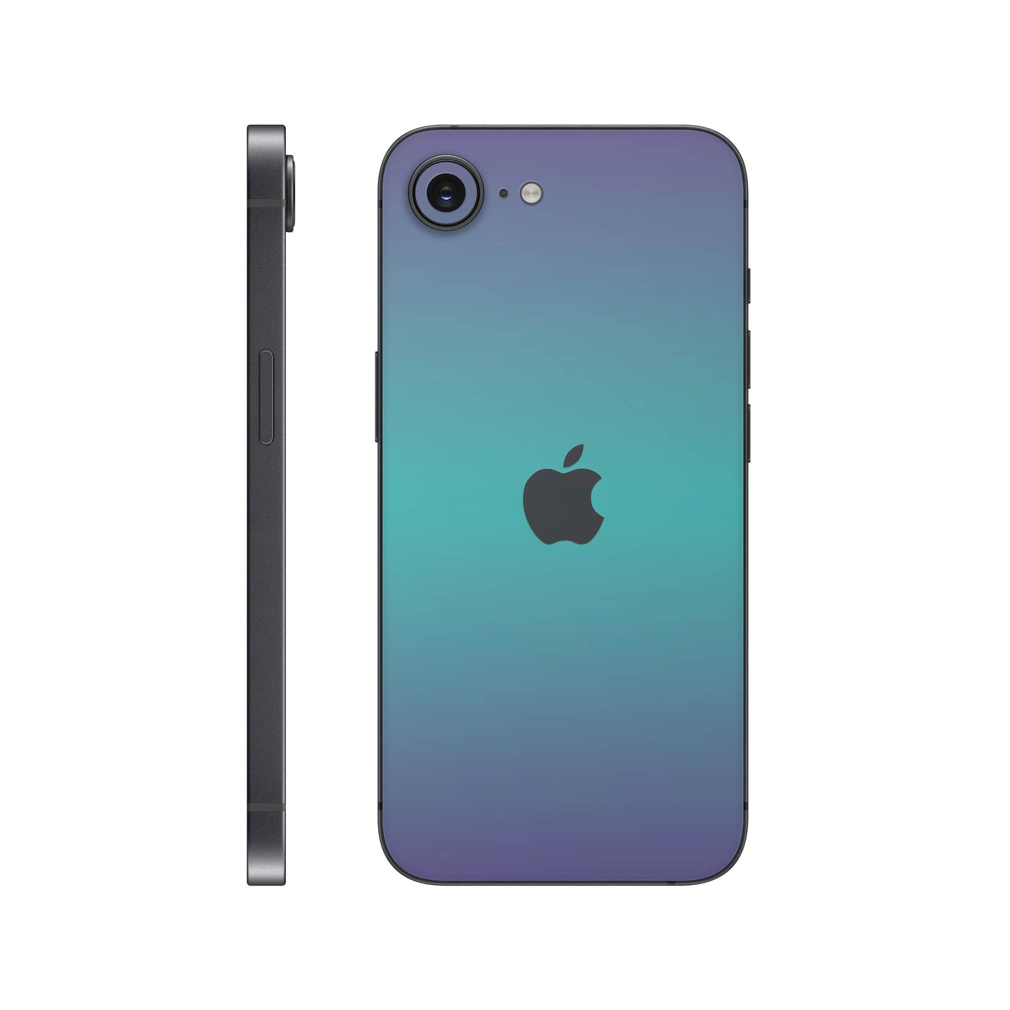 Folie de protectie iPhone 16e, eSkins Unique, Skin Cameleon Turcoaz-Lavanda