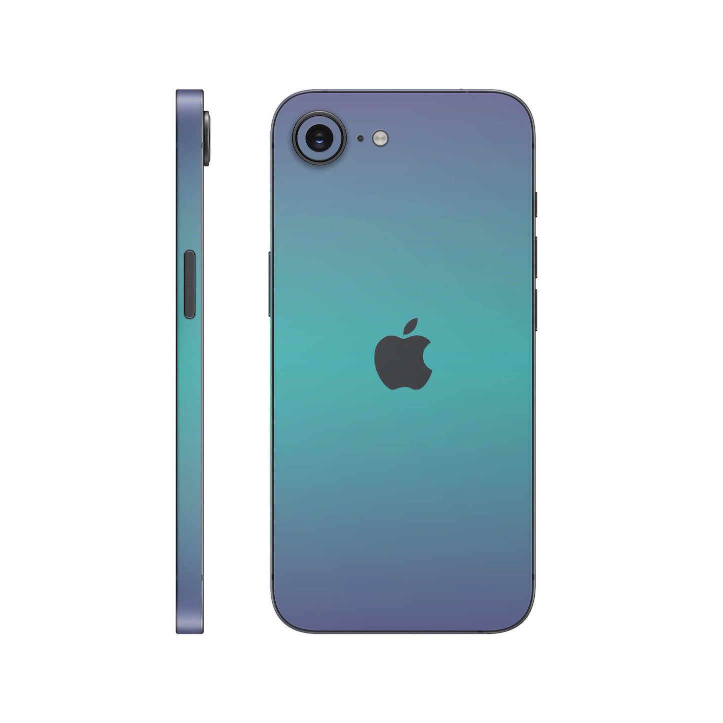 Folie de protectie iPhone 16e, eSkins Unique, Skin Cameleon Turcoaz-Lavanda