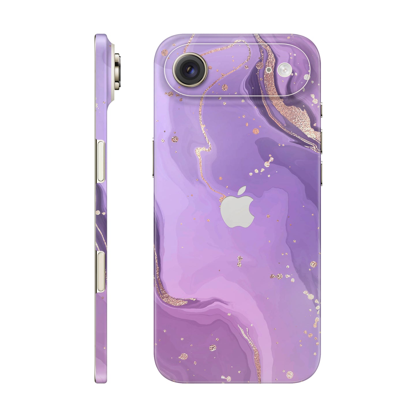 Folie de protectie iPhone 17 Air, eSkins Signature, Skin Lavender Swirl