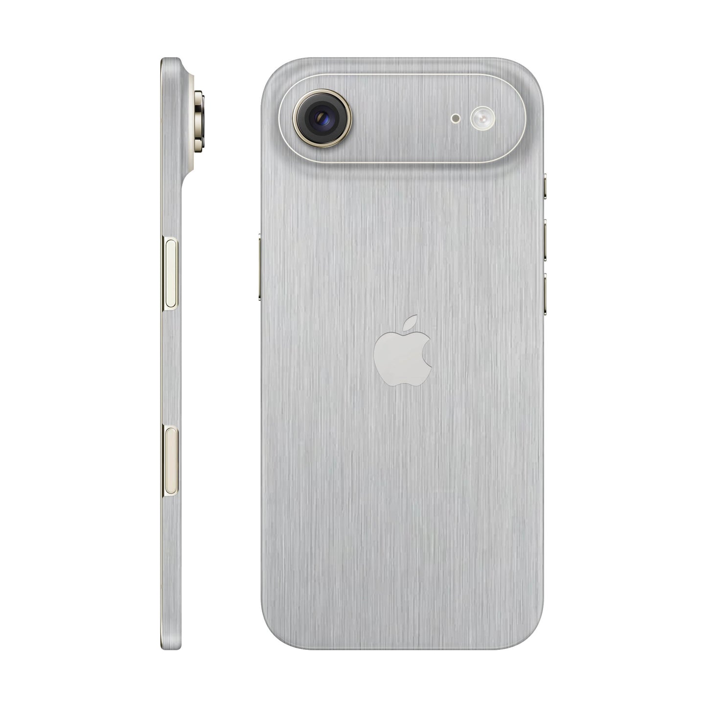 Folie de protectie iPhone 17 Air, eSkins Elegans, Skin Metalic Gri