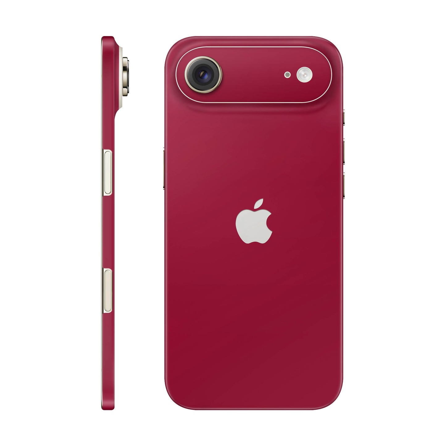 Folie de protectie iPhone 17 Air, eSkins Unique, Skin Mat Rosu