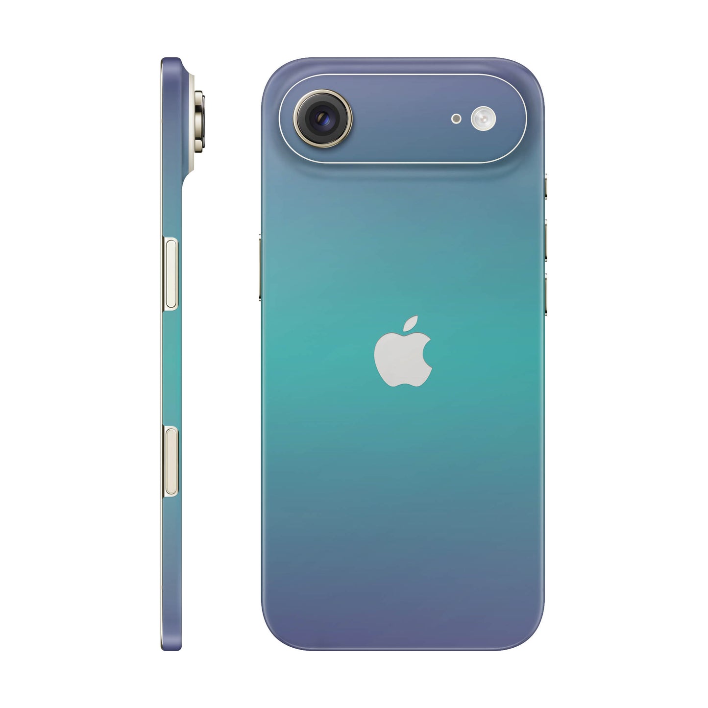 Folie de protectie iPhone 17 Air, eSkins Unique, Skin Cameleon Turcoaz-Lavanda