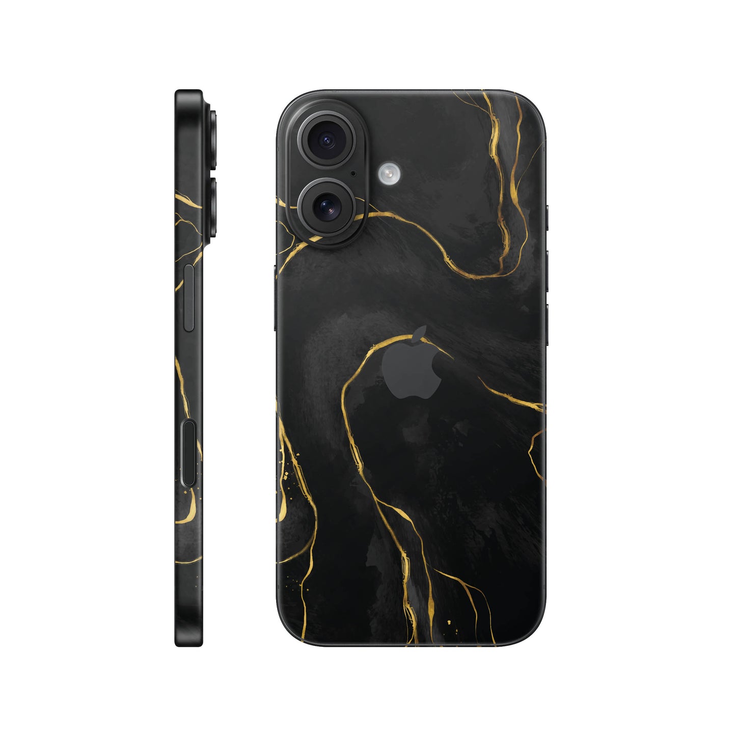 Folie de protectie iPhone 17, eSkins Signature, Skin Golden Onyx