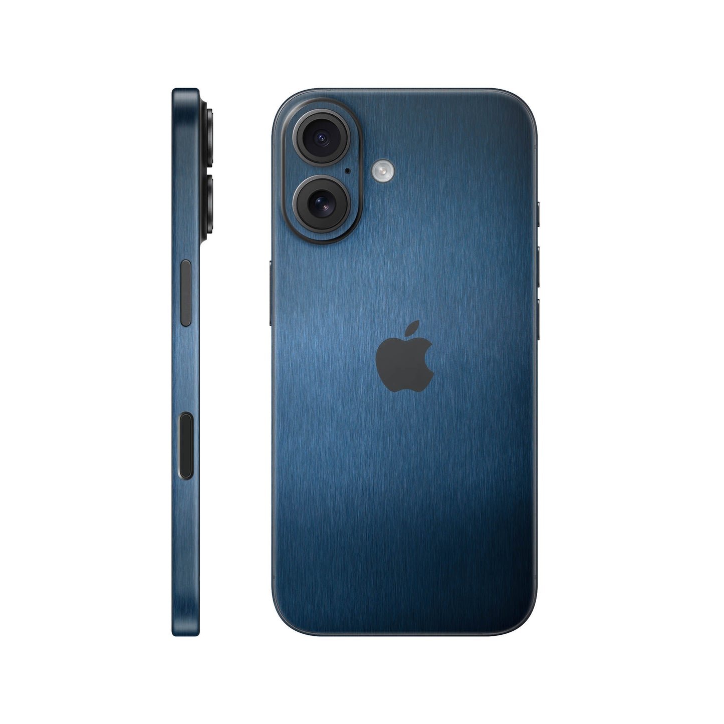 Folie de protectie iPhone 17, eSkins Elegans, Skin Metalic Albastru