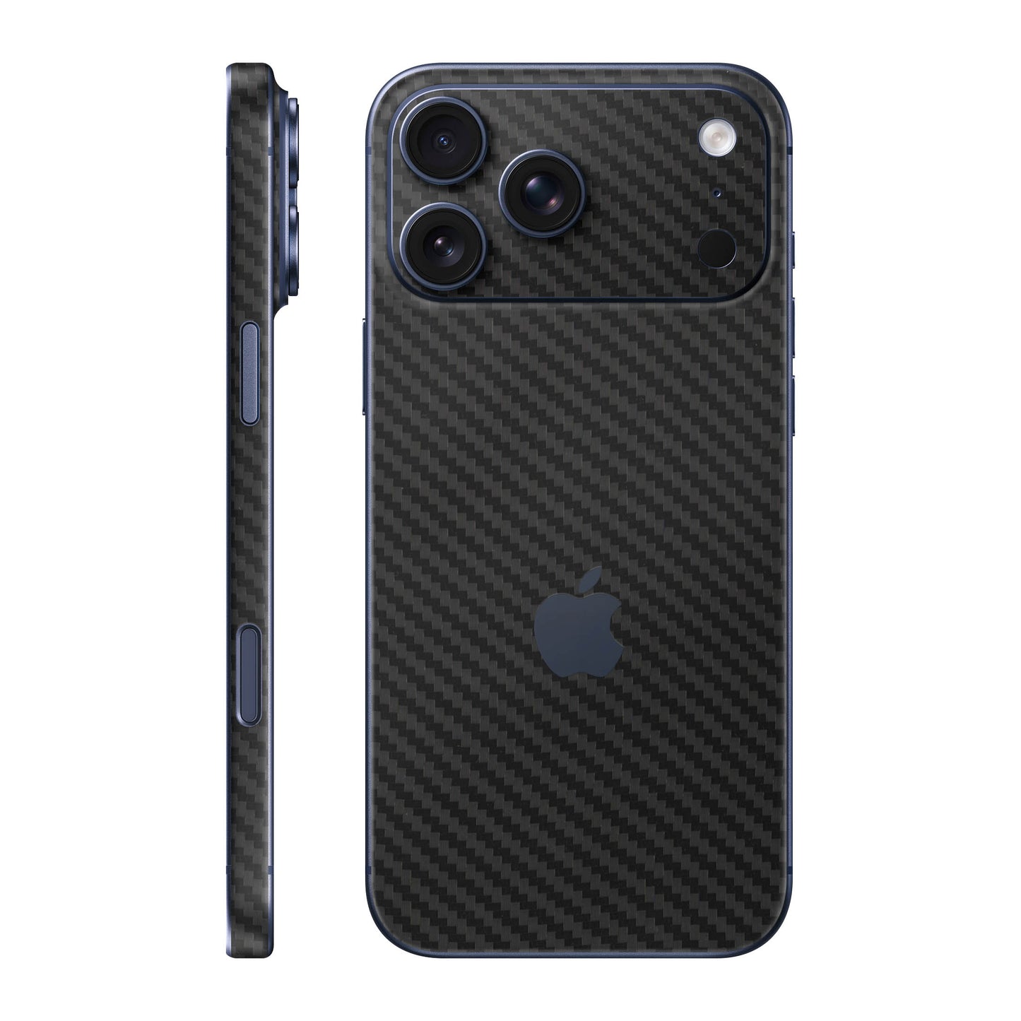 Folie de protectie iPhone 17 Pro Max, eSkins Elegans, Skin Carbon Negru
