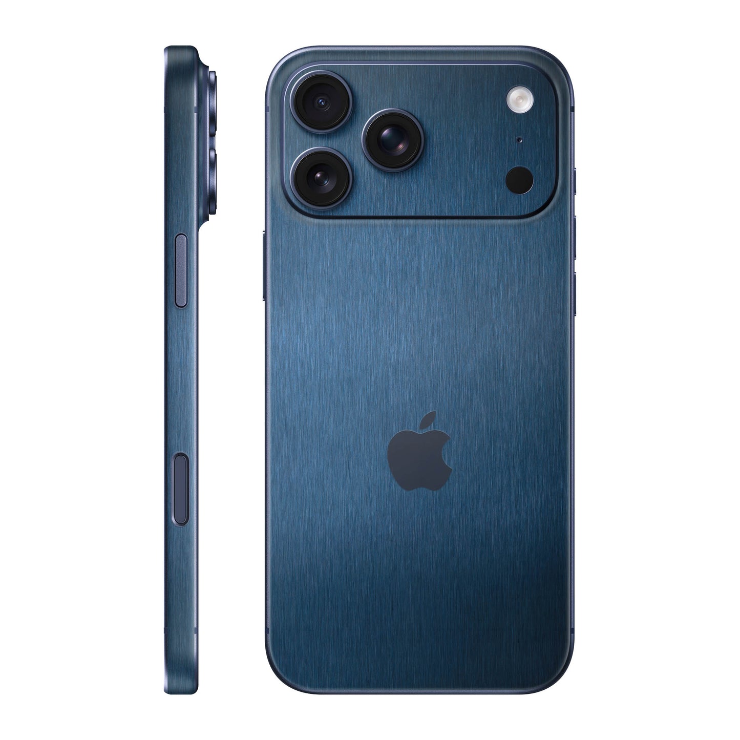 Folie de protectie iPhone 17 Pro Max, eSkins Elegans, Skin Metalic Albastru