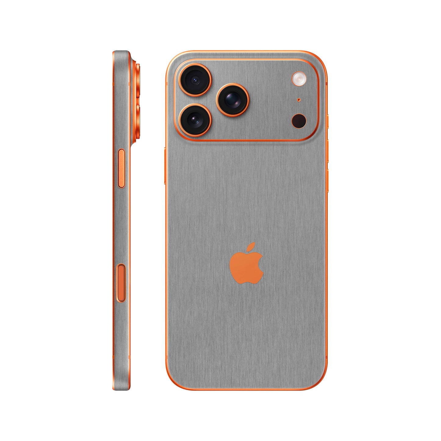 Folie de protectie iPhone 17 Pro, eSkins Elegans, Skin Metalic Grafit