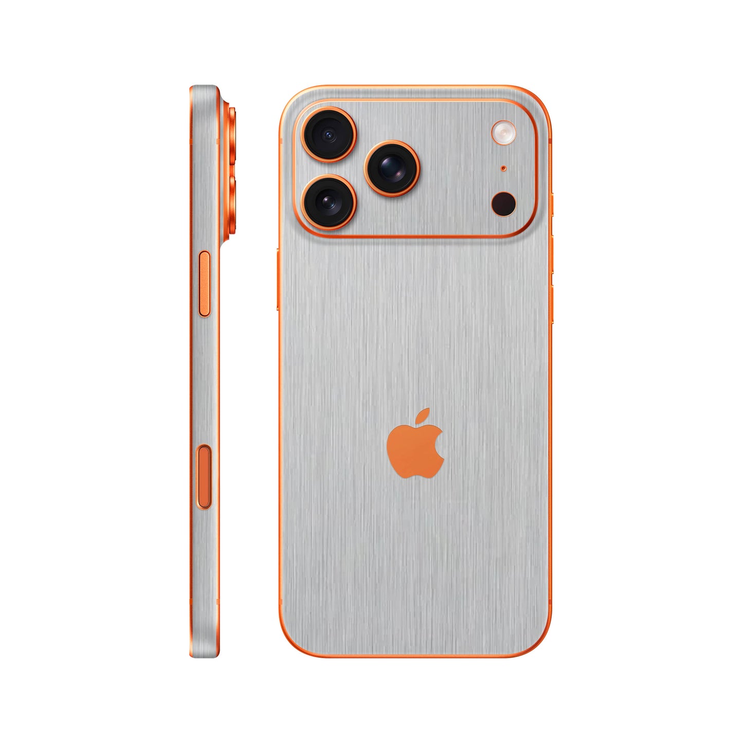Folie de protectie iPhone 17 Pro, eSkins Elegans, Skin Metalic Gri
