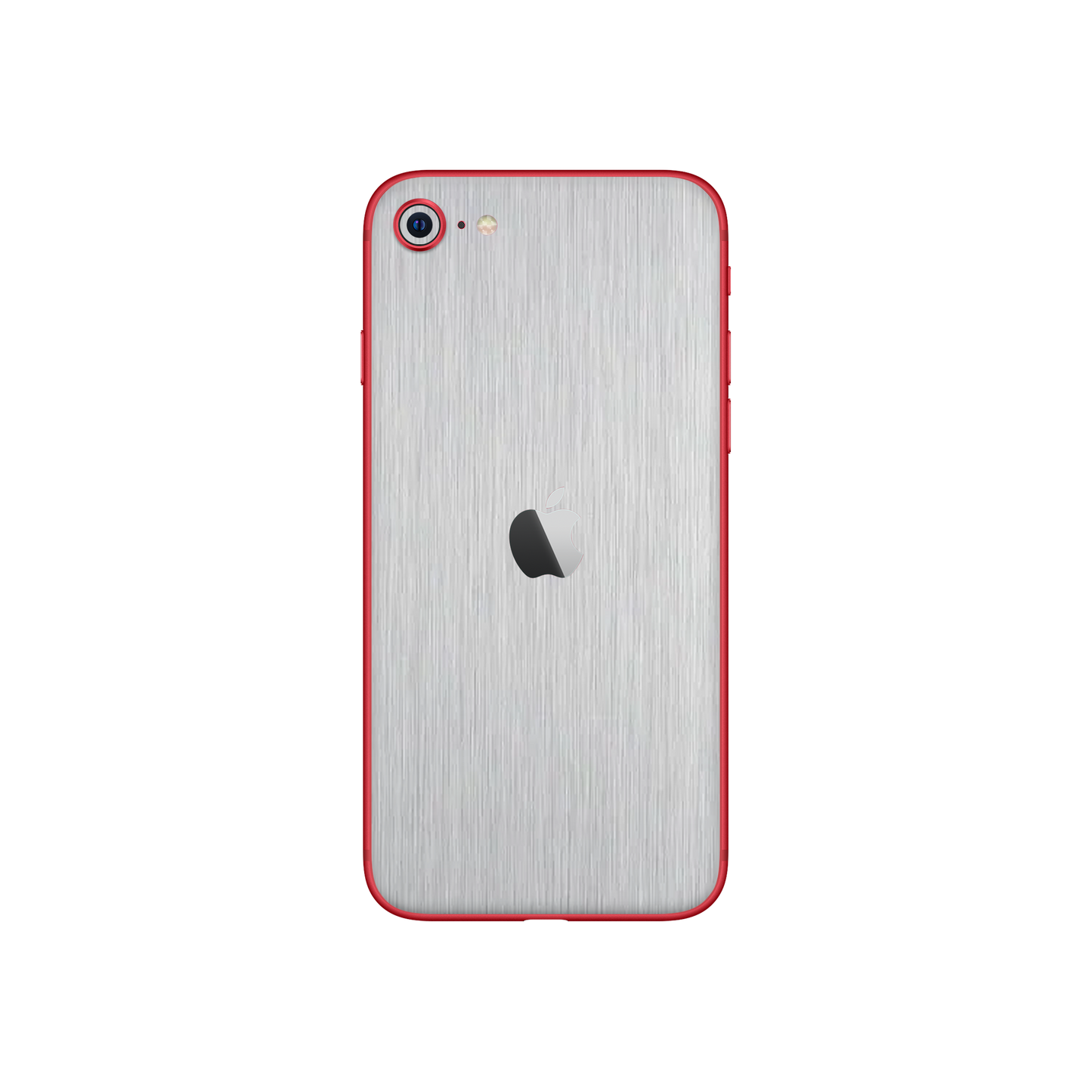 Folie de protectie iPhone 8, eSkins Elegans, Skin Metalic Gri