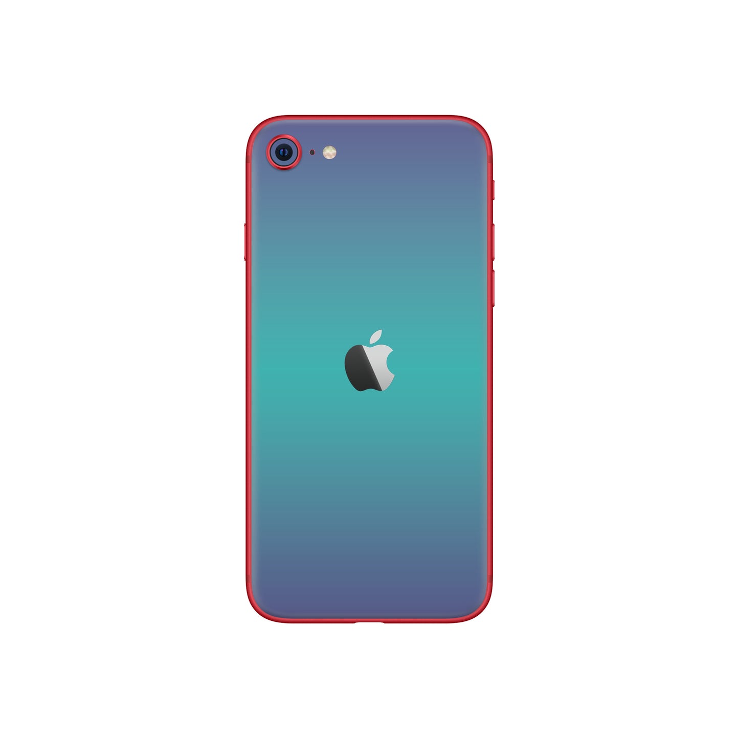 Folie de protectie iPhone 8, eSkins Unique, Skin Cameleon Turcoaz-Lavanda