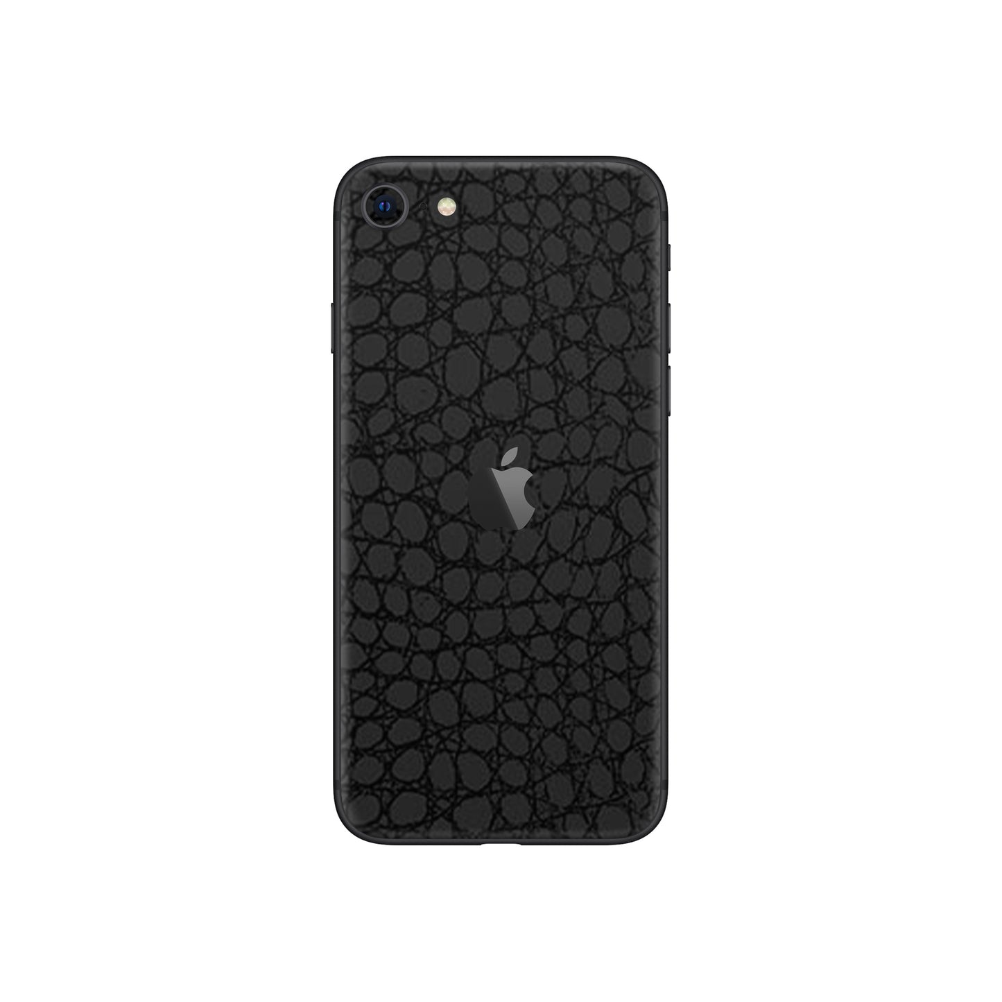Skin iPhone SE 2020, Croco 3D Black