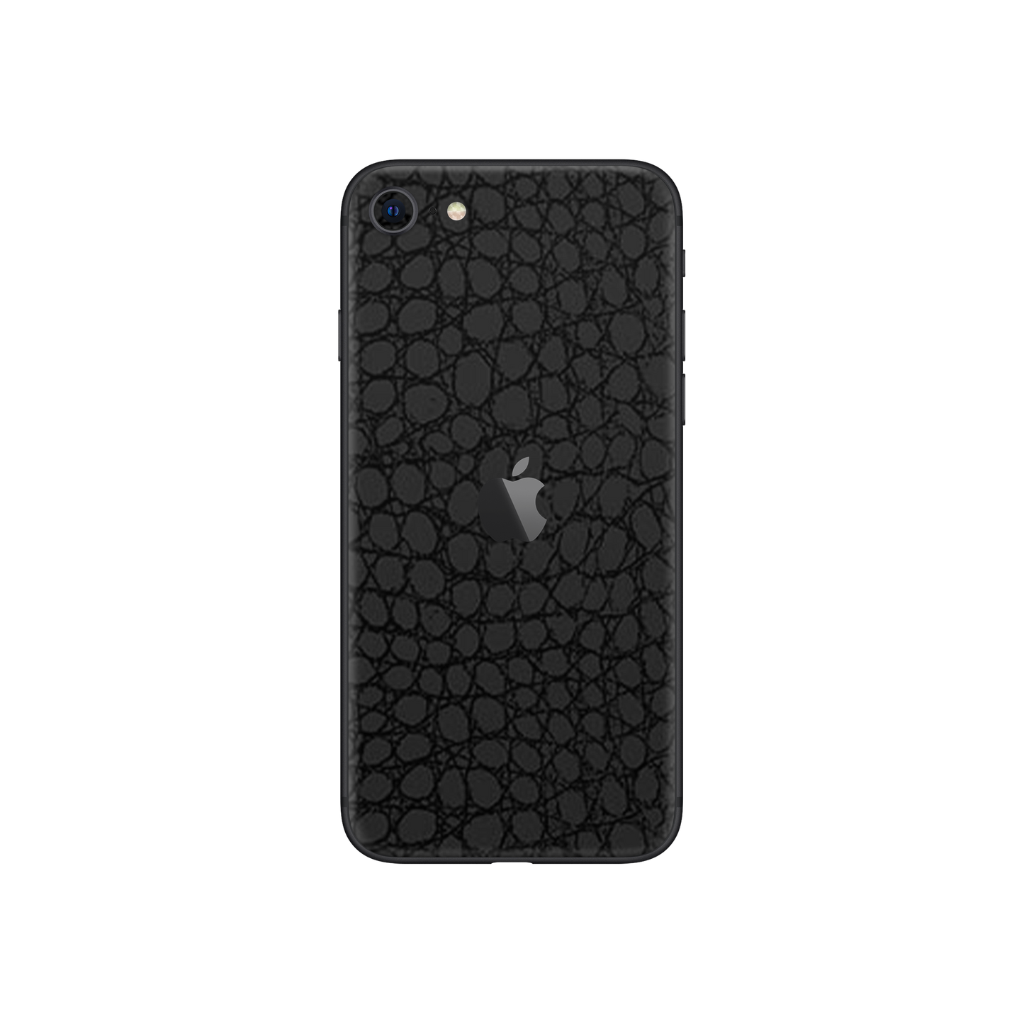 Skin iPhone SE 2020, Croco 3D Black