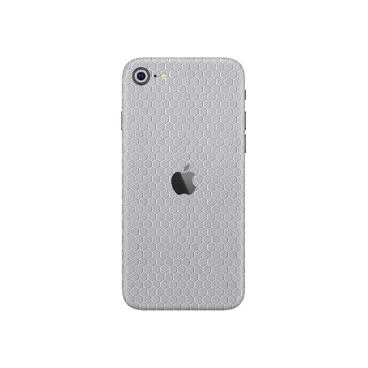 Folie de protectie iPhone SE 2020, eSkins Elegans, Skin Honeycomb Gri