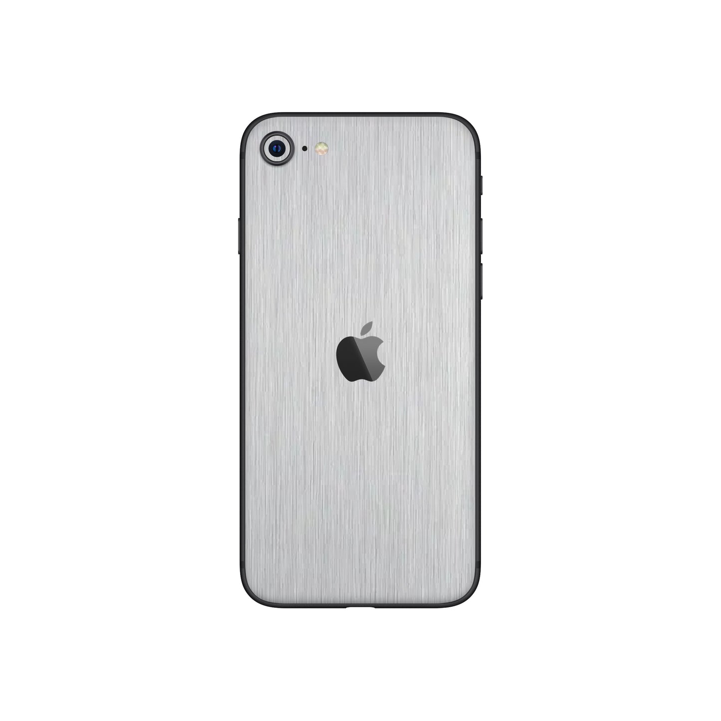 Folie de protectie iPhone SE 2020, eSkins Elegans, Skin Metalic Gri