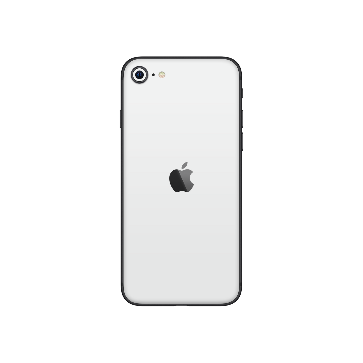 Folie de protectie iPhone SE 2020, eSkins Unique, Skin Mat Alb