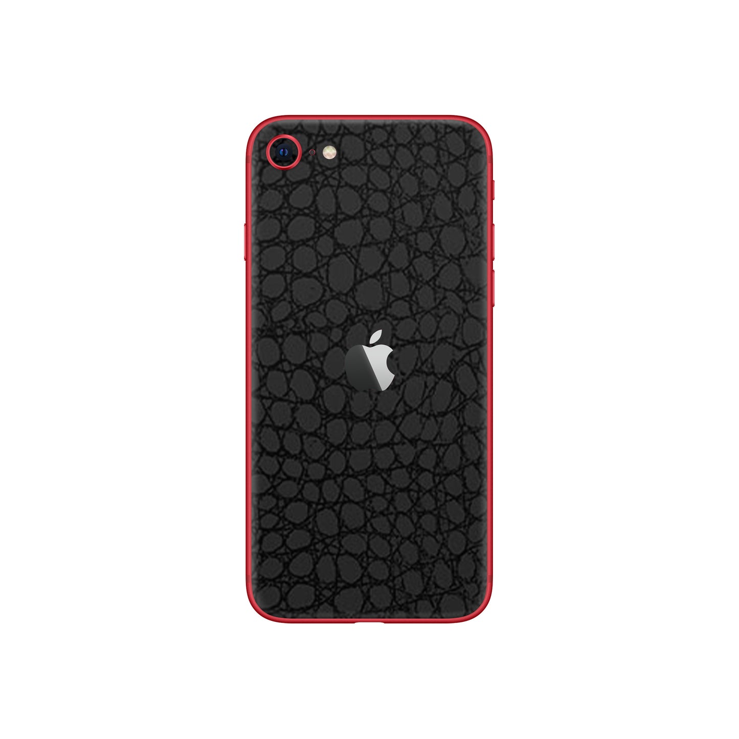 Skin iPhone SE 2022, Croco 3D Black