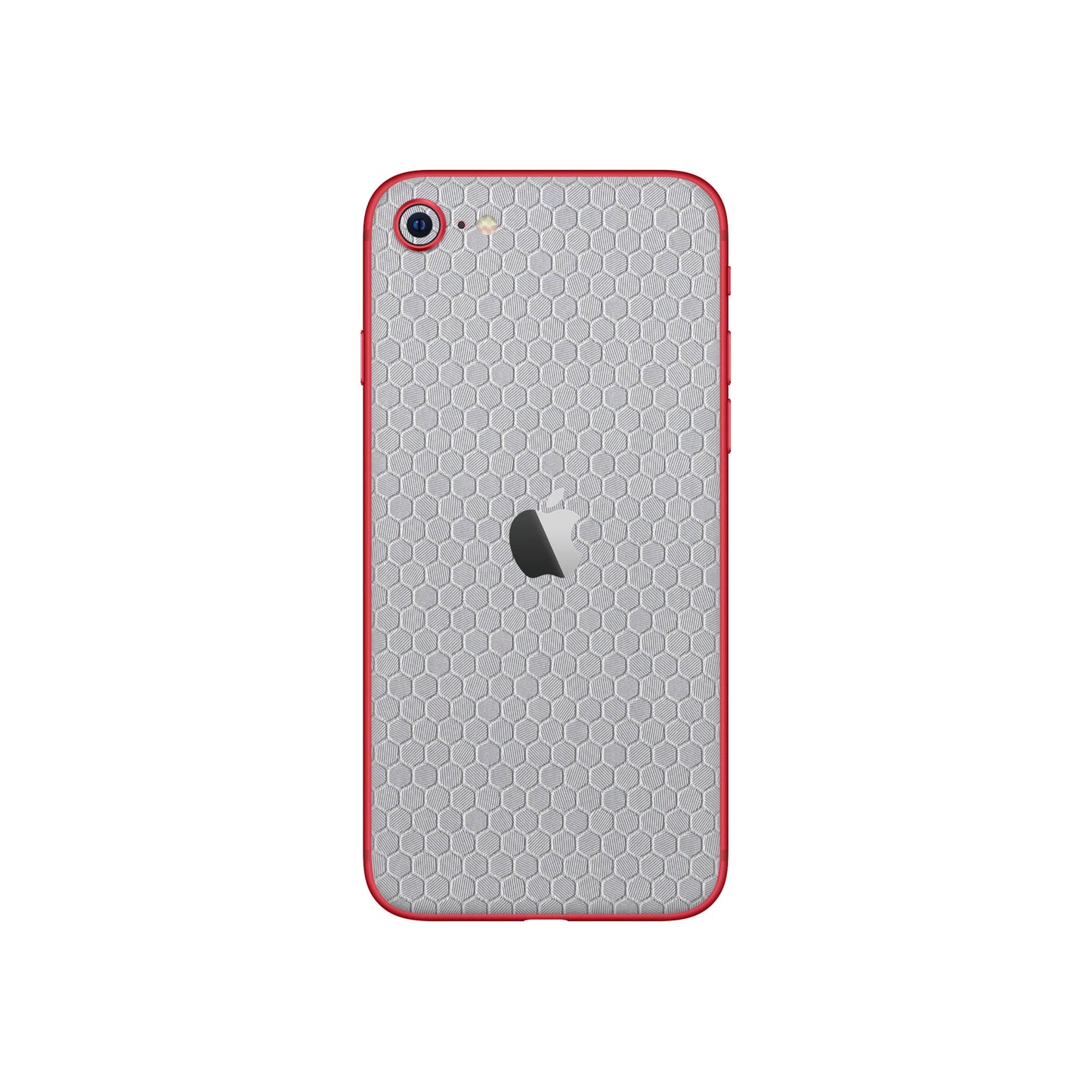 Skin iPhone SE 2022, Honeycomb 3D Grey