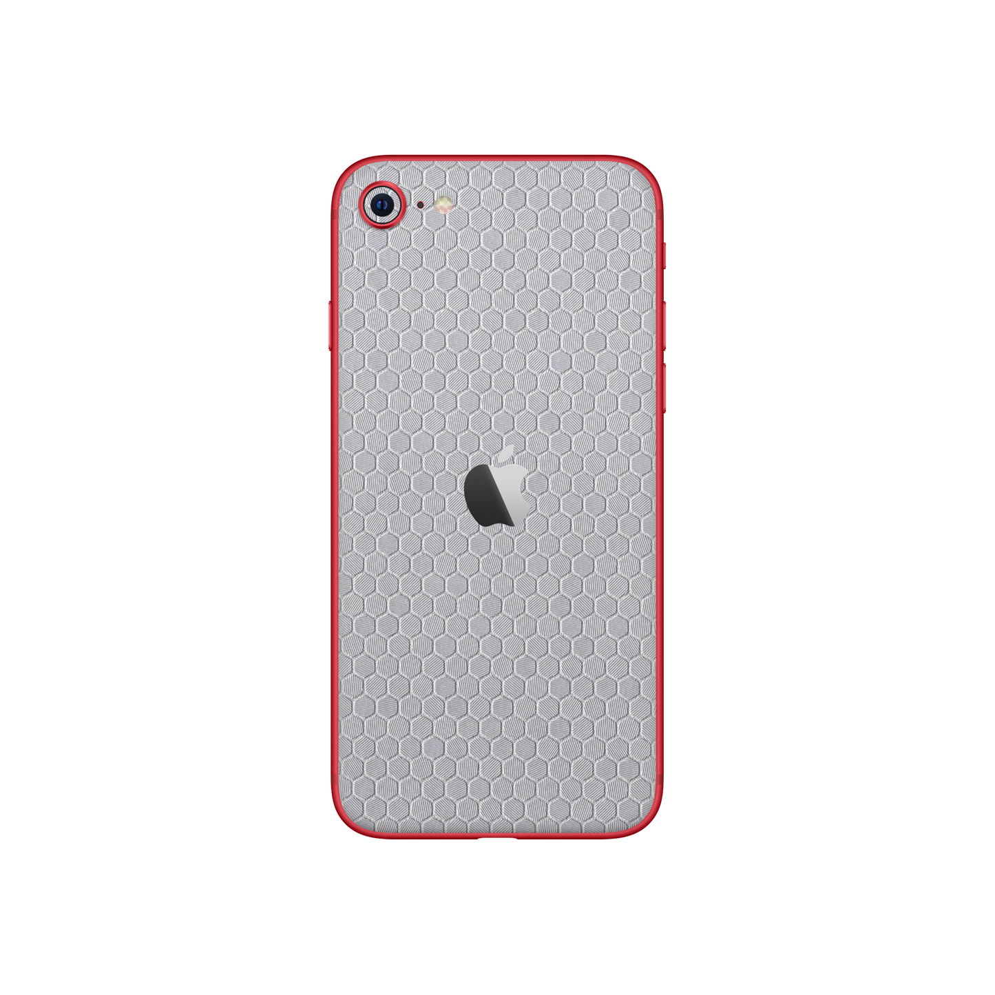 Skin iPhone SE 2022, Honeycomb 3D Grey