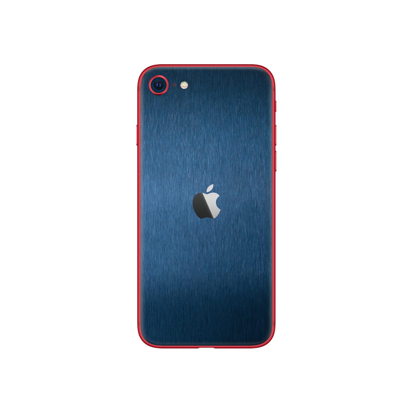 Skin iPhone SE 2022, Metallic 3D Blue