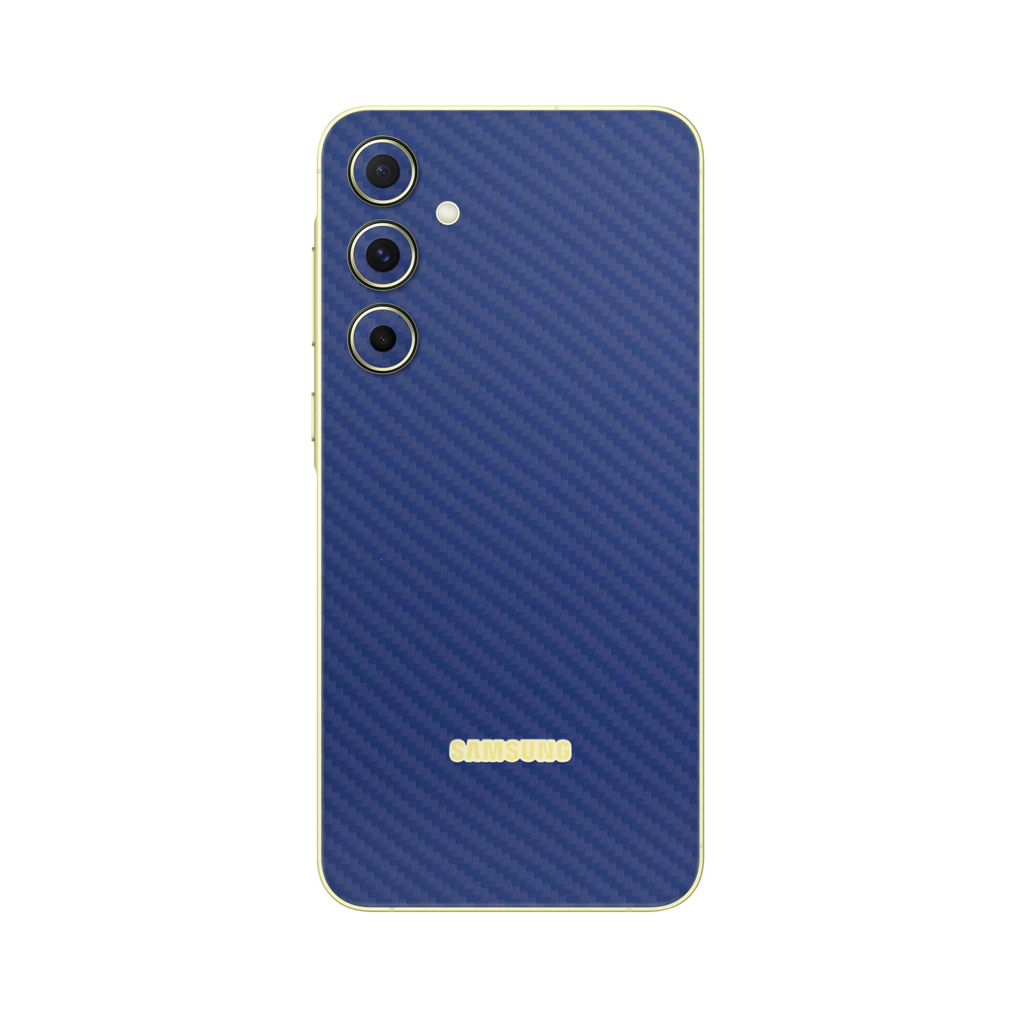Folie de protectie Samsung Galaxy A15, eSkins Elegans, Skin Carbon Albastru