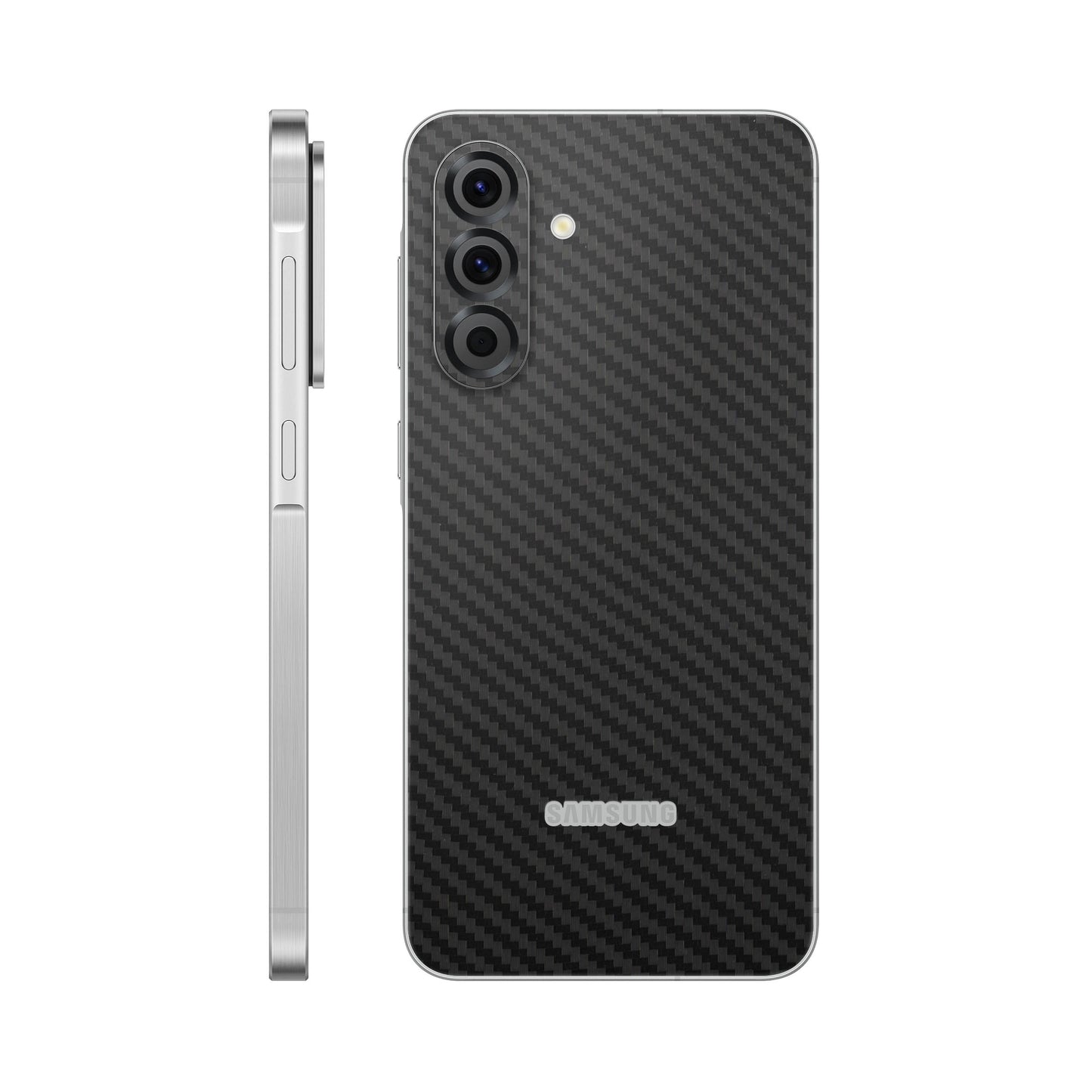 Folie de protectie Samsung Galaxy A26, eSkins Elegans, Skin Carbon Negru