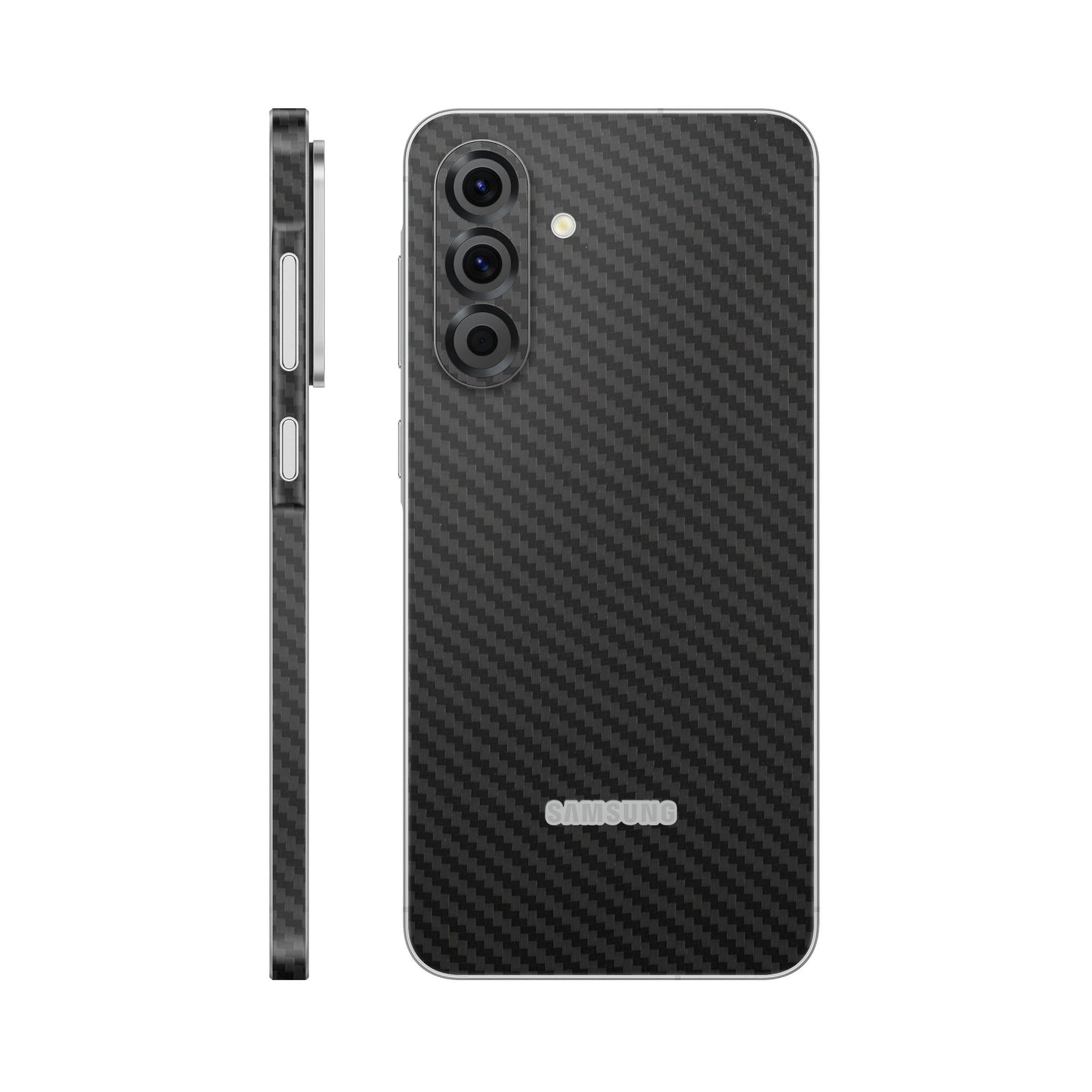 Folie de protectie Samsung Galaxy A26, eSkins Elegans, Skin Carbon Negru