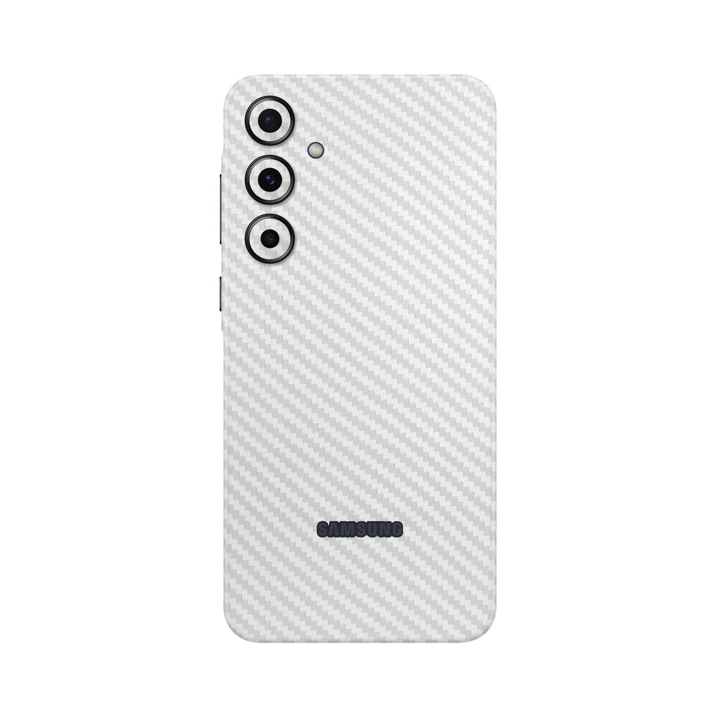 Folie de protectie Samsung Galaxy A55, eSkins Elegans, Skin Carbon Alb