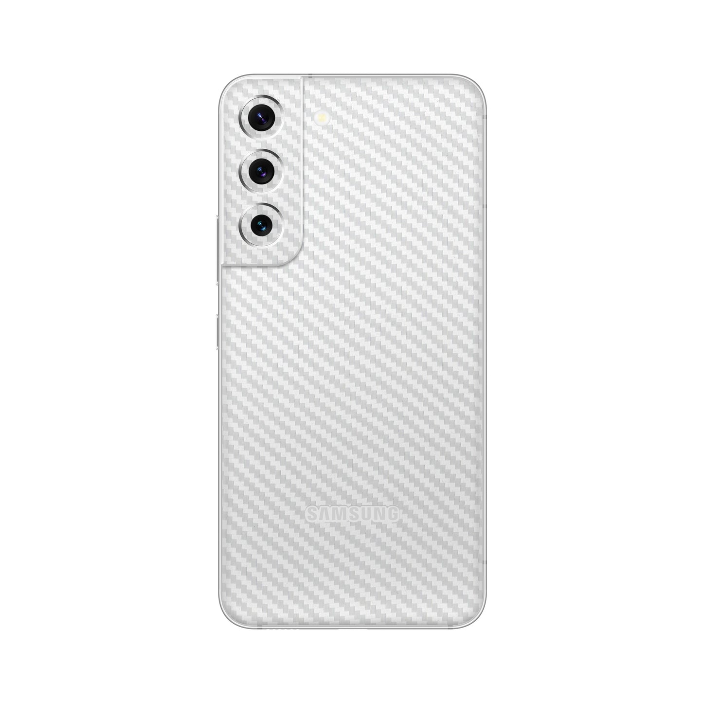 Folie de protectie Samsung Galaxy S21, eSkins Elegans, Skin Carbon Alb