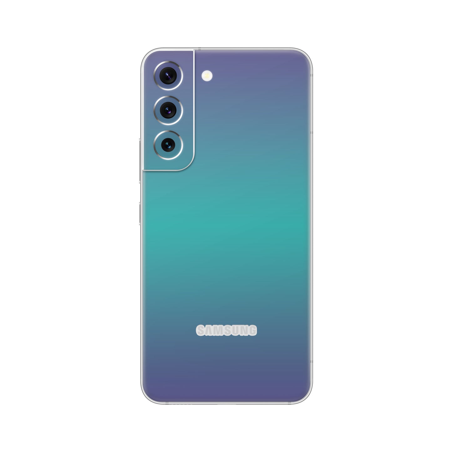 Folie de protectie Samsung Galaxy S21, eSkins Unique, Skin Cameleon Turcoaz-Lavanda
