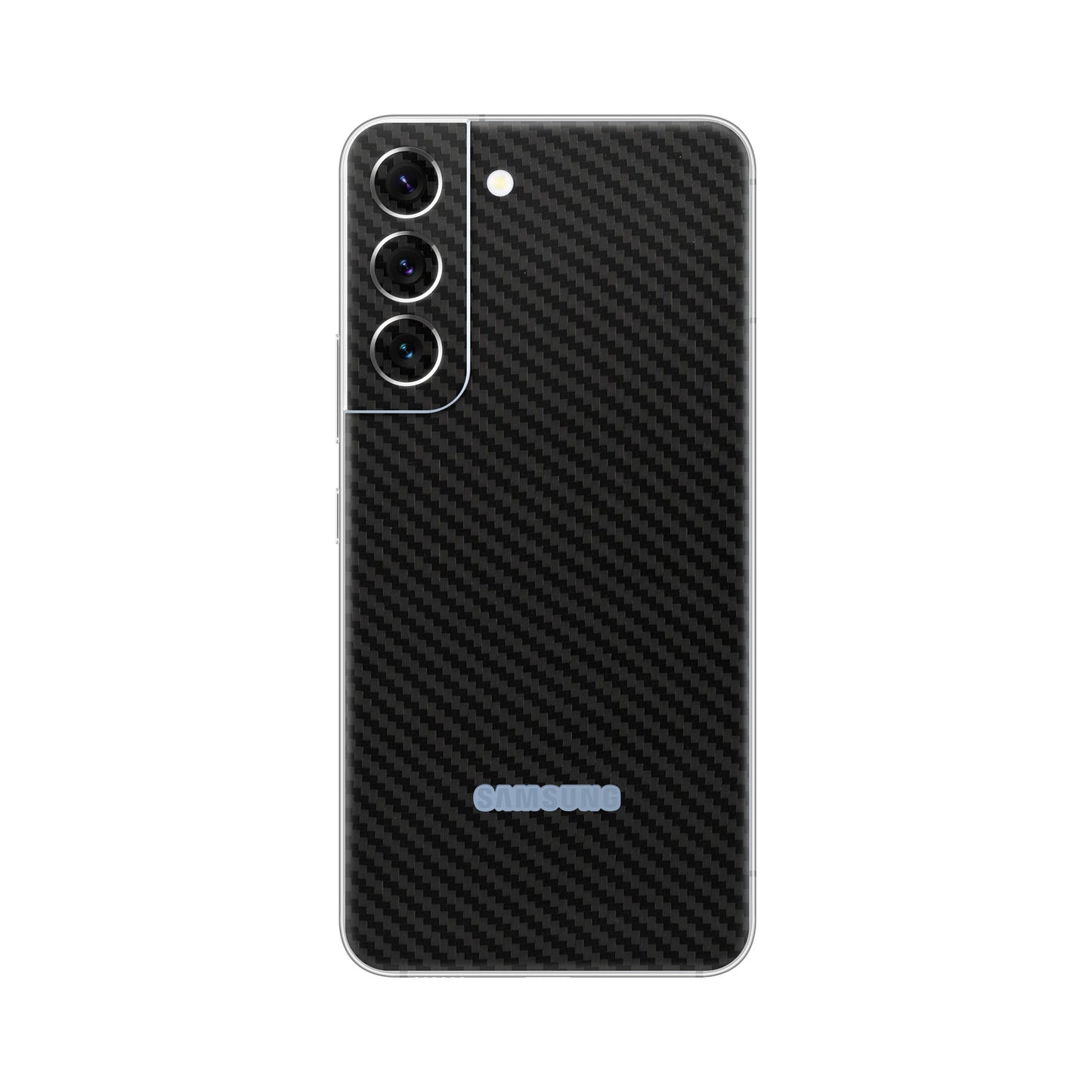 Folie de protectie Samsung Galaxy S22, eSkins Elegans, Skin Carbon Negru