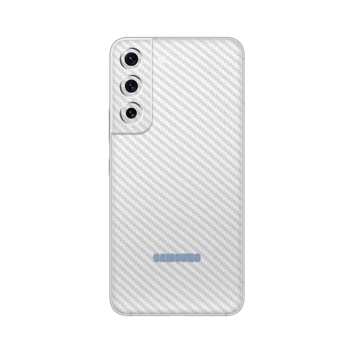 Folie de protectie Samsung Galaxy S22, eSkins Elegans, Skin Carbon Alb