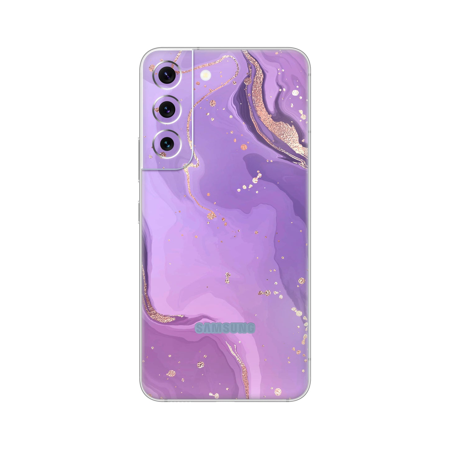 Folie de protectie Samsung Galaxy S22, eSkins Signature, Skin Lavender Swirl